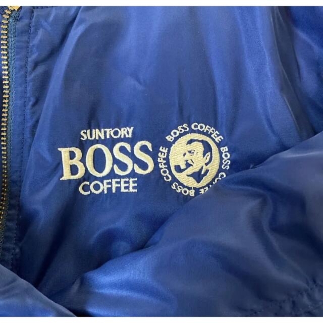 BOSSサントリーボスジャン フライトジャケット MA-1 ネイビー刺繍 紺の