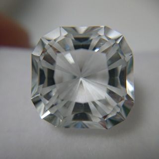 ホワイト トパーズ ルース カスタムカット 19.71ct(各種パーツ)