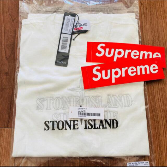 Supreme(シュプリーム)のStone Island Embroidered Logo S/S Top メンズのトップス(Tシャツ/カットソー(半袖/袖なし))の商品写真