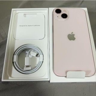  Apple iPhone 13 (128GB) - ピンク SIMフリー(スマートフォン本体)