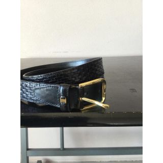 サルヴァトーレフェラガモ(Salvatore Ferragamo)のフェラガモ　ferragamo レザー　メッシュ　プレーンベルト　gucci (ベルト)