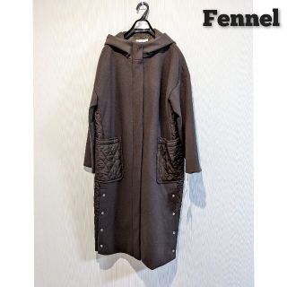 スコットクラブ(SCOT CLUB)の定価33000円 Fennel キルティング切り替えロングコート ダークブラウン(ロングコート)