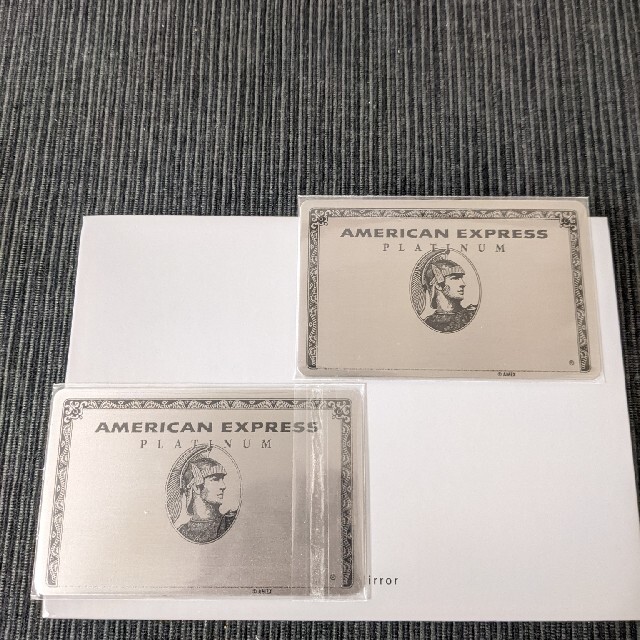 AMEX アメックス プラチナカード ミラー 1枚 エンタメ/ホビーのコレクション(ノベルティグッズ)の商品写真