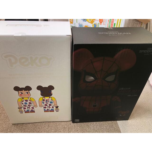 MEDICOM TOY - ミルキー 70周年 ペコちゃん スパイダーマン ベア