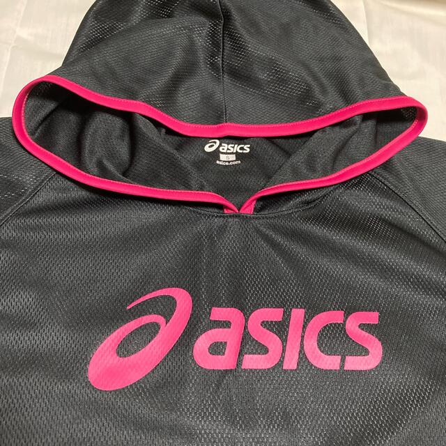 asics(アシックス)のasics メッシュ　パーカー　Sサイズ レディースのトップス(パーカー)の商品写真