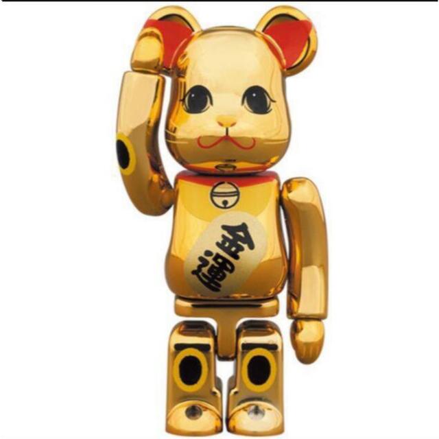 BE@RBRICK 招き猫 金運 金メッキ 参 400％