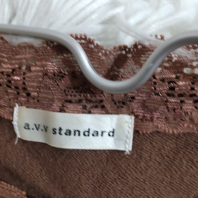 a.v.v(アーヴェヴェ)のa.v.v standard　ブラウン　ニットトップス　セーター レディースのトップス(ニット/セーター)の商品写真