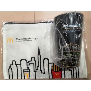 マンハッタンポーテージ(Manhattan Portage)のマクドナルド 福袋 ポーチ ロングカップ（ブラック）(グラス/カップ)