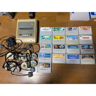 スーパーファミコン(スーパーファミコン)のスーパーファミコン　本体/カセット　セット(家庭用ゲームソフト)