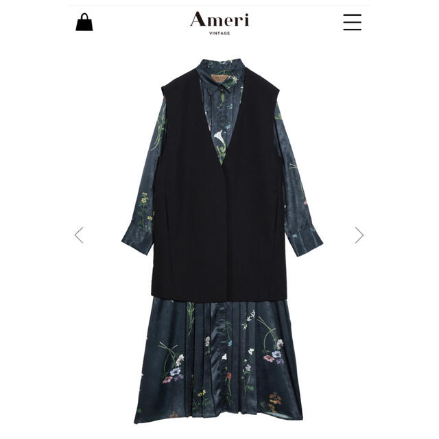 Ameri VINTAGE(アメリヴィンテージ)のUND NEVAEH VEST SET DRESS レディースのワンピース(ロングワンピース/マキシワンピース)の商品写真