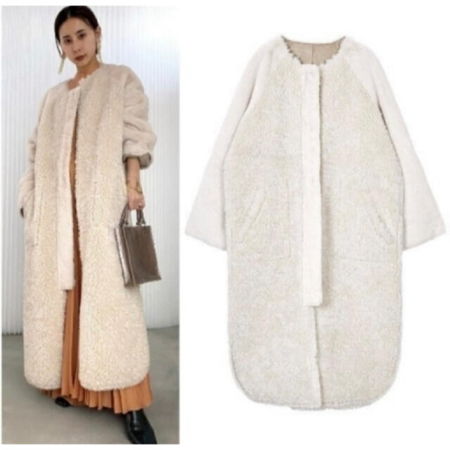 Ameri VINTAGE REVERSIBLE TWIN BOA COATジャケット/アウター