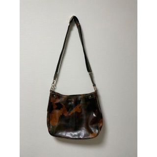 【本日限定】中古品 aniary カモフラレザー　ショルダーバッグ(ショルダーバッグ)