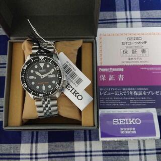 セイコー(SEIKO)の希少 新品未使用 セイコー ダイバーズ ブラックボーイ SKX007KD(腕時計(アナログ))