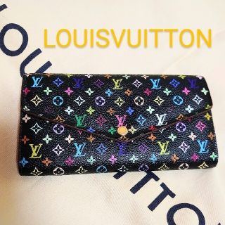 ルイヴィトン(LOUIS VUITTON)のご専用　ルイヴィトン ポルトフォイユ サラ  マルチカラー  黒  ピンク(財布)