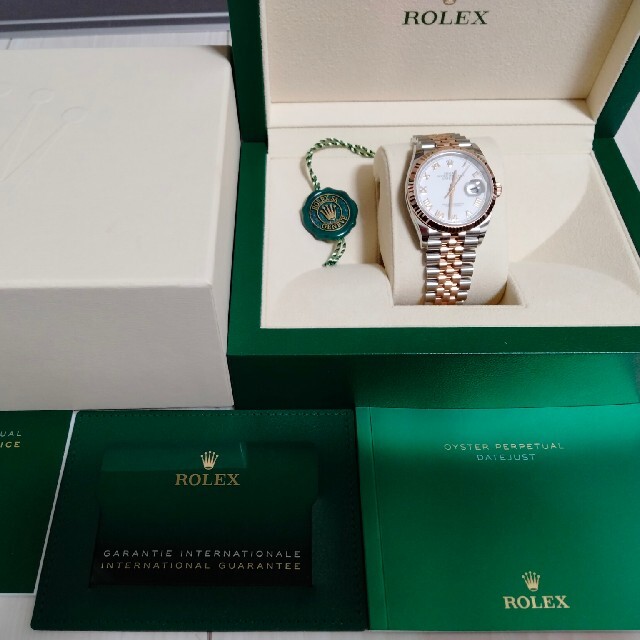 ROLEX(ロレックス)のROLEXデイトジャスト36 mm ローズゴールド&ステンレスブレスコンビ メンズの時計(腕時計(アナログ))の商品写真