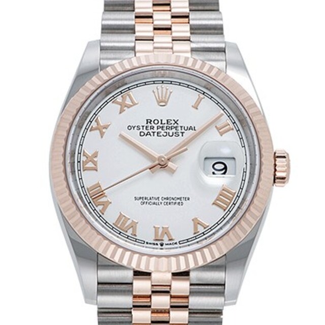 ROLEX(ロレックス)のROLEXデイトジャスト36 mm ローズゴールド&ステンレスブレスコンビ メンズの時計(腕時計(アナログ))の商品写真