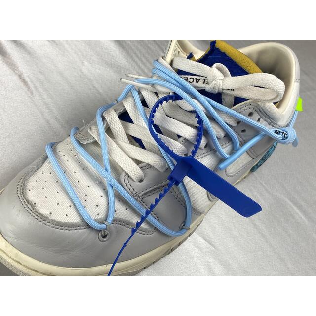 OFF WHITE × NIKE DUNKに最適！オフホワイト ナイキ 丸紐 メンズの靴/シューズ(スニーカー)の商品写真