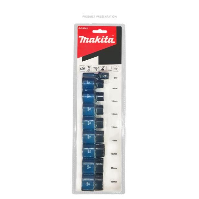 Makita(マキタ)のマキタ　makita インパクトソケット 六角 ソケットセット 9個 スポーツ/アウトドアの自転車(工具/メンテナンス)の商品写真