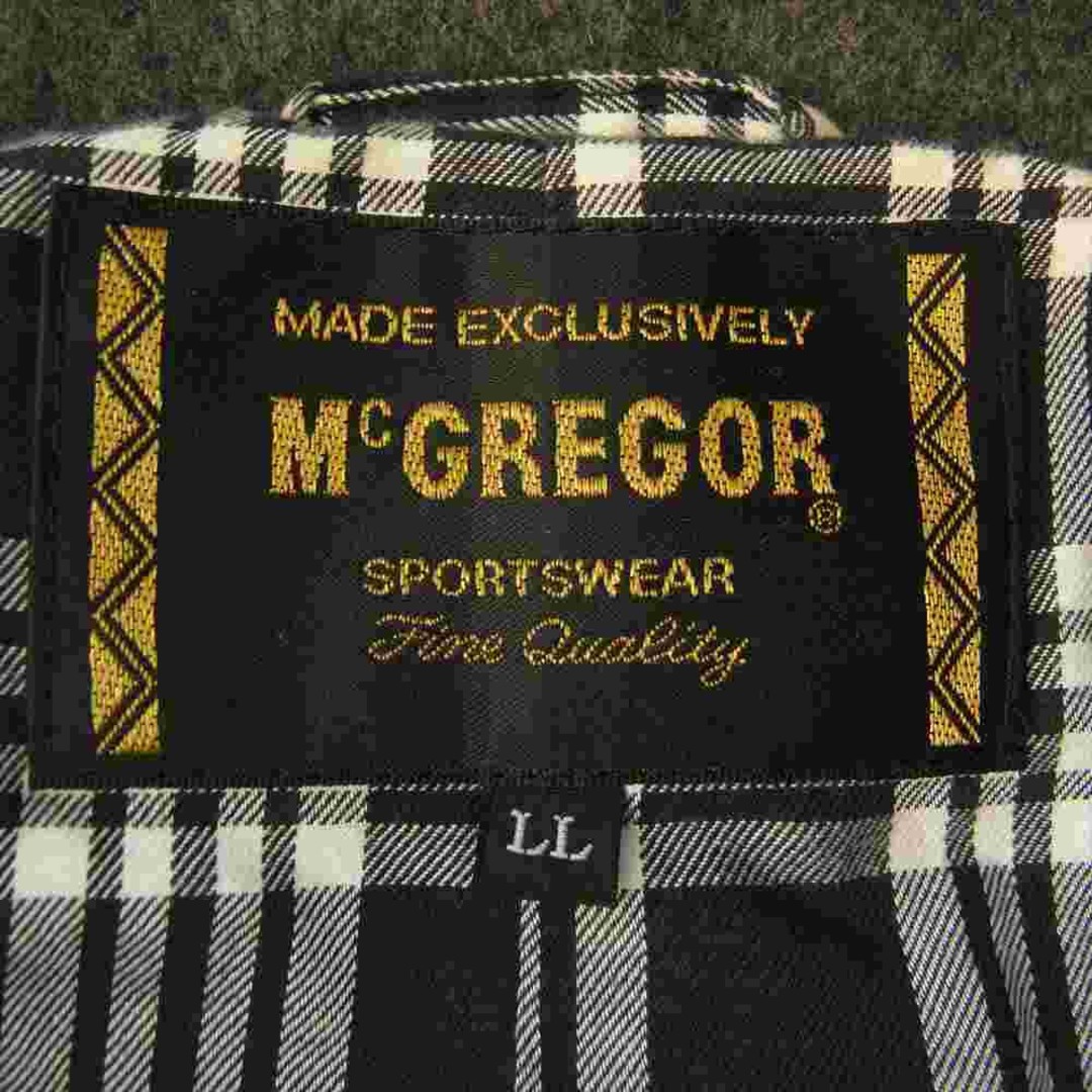 McGregor マックレガー 裏地 チェック ウール コート LL【中古】