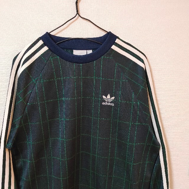 adidas - 未使用 アディダス 緑 タータンチェック スウェット ...