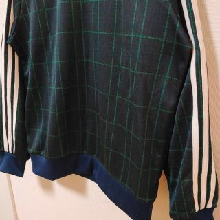 未使用 アディダス 緑 タータンチェック スウェット トレーナー adidas 未使用 アディダス 緑 タータンチェック スウェット トレーナー adidas