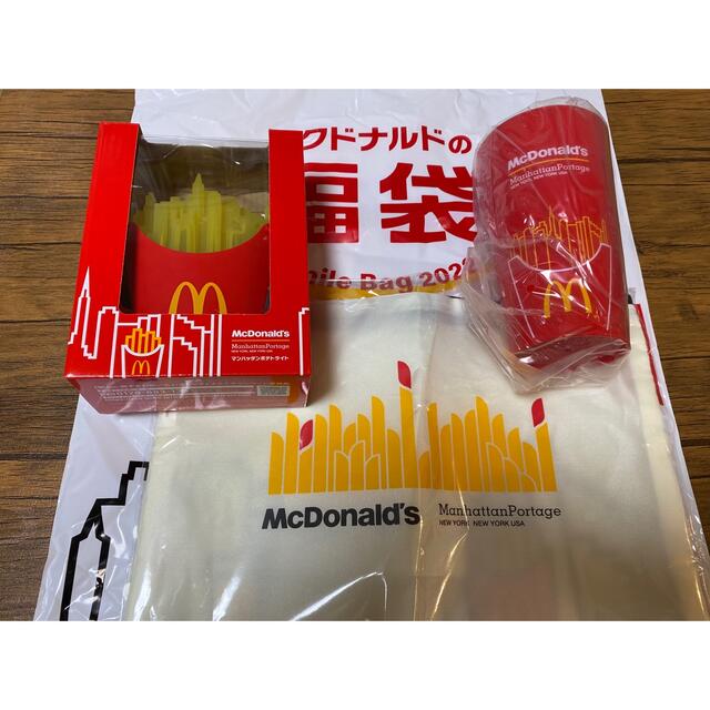 Manhattan Portage(マンハッタンポーテージ)のマクドナルド福袋　ファスナーポーチ ロングコップ マンハッタンポテトライト 新品 エンタメ/ホビーのコレクション(ノベルティグッズ)の商品写真