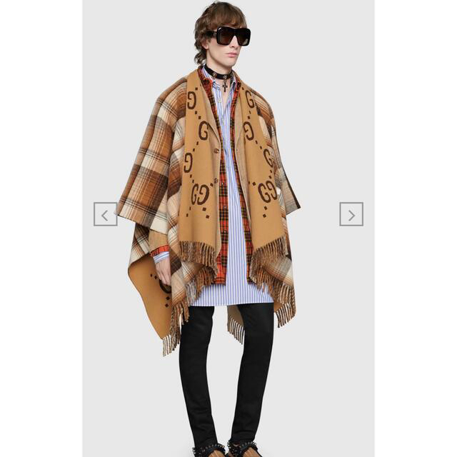 Gucci - gori様専用 リバーシブル GGウール ポンチョの通販 by