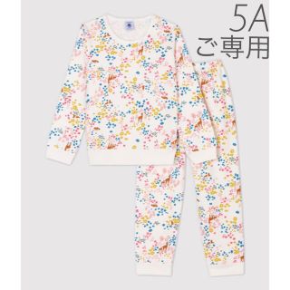 プチバトー(PETIT BATEAU)の⭐︎ご専用⭐︎ 新品未使用 プチバトー 裏起毛 プリント長袖パジャマ  5ans(パジャマ)