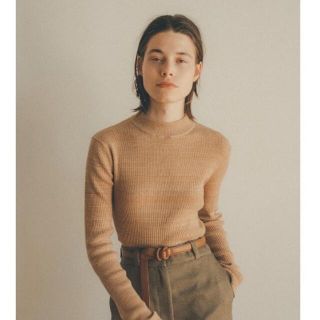 ステュディオス(STUDIOUS)のベーシックタックパンツ HIGH NECK RIB KNIT TOPS(ニット/セーター)