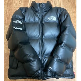 シュプリーム(Supreme)の国内正規品 Supreme ×thenorthface レザーヌプシダウン M(ダウンジャケット)