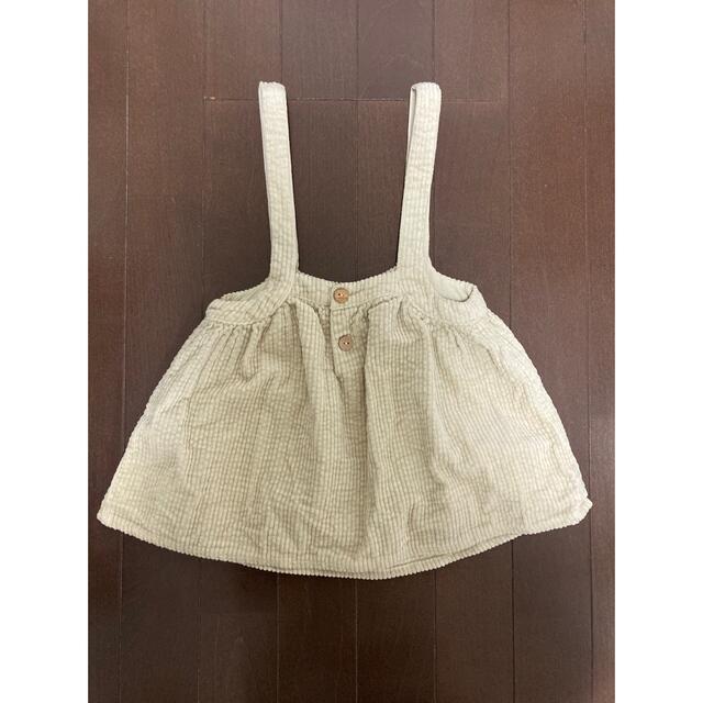 ZARA KIDS(ザラキッズ)のZARA サロペットスカート キッズ/ベビー/マタニティのキッズ服女の子用(90cm~)(スカート)の商品写真