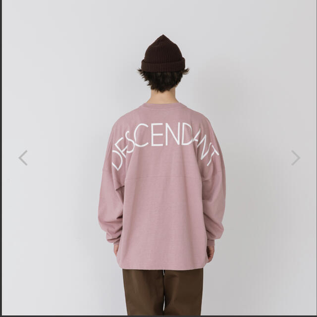 W)taps(ダブルタップス)のDESCENDANT 21AW CETUS JERSEY LS PINK 新品 メンズのトップス(Tシャツ/カットソー(七分/長袖))の商品写真