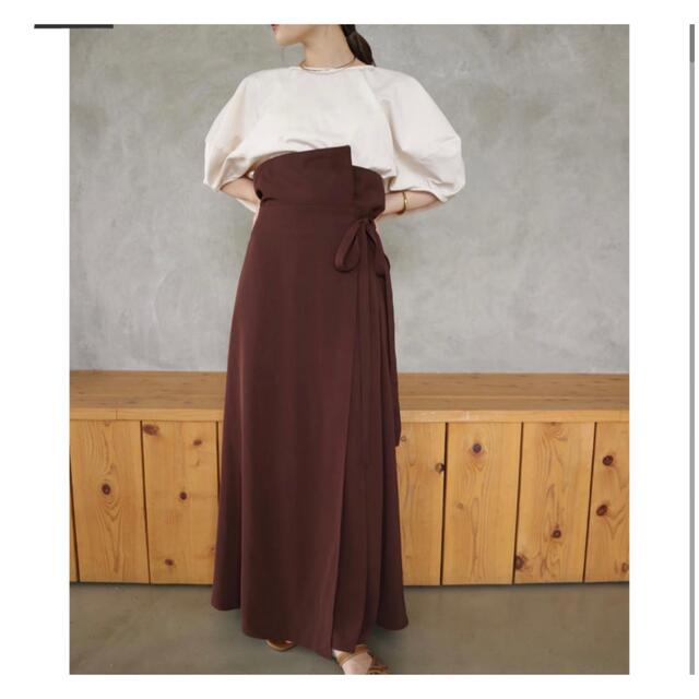 acka Acka original wrap long skirt