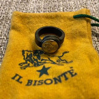 イルビゾンテ IL BISONTE 真鍮リング ブレス ピンキーリング セット