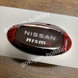 ニッサン(日産)の日産純正 NISMO インテリジェントキーケース(ダーククローム/レッド)(その他)