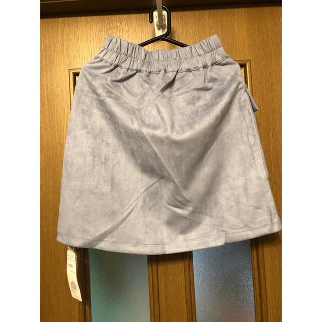 RETRO GIRL(レトロガール)のレトロガール　スエード　水色　スカート　ベロア　ミニスカート　無地 レディースのスカート(ミニスカート)の商品写真