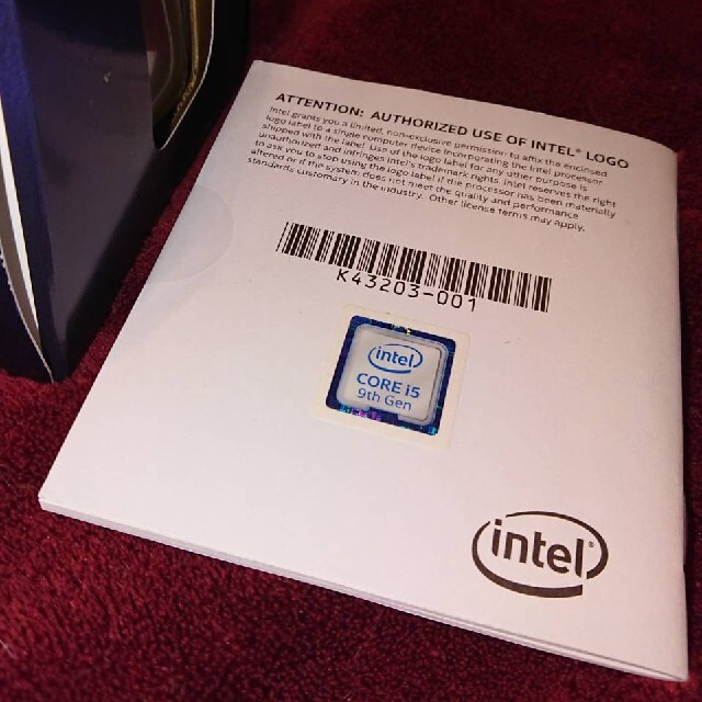 intel Core i5 9400F LGA1151[状態良好]