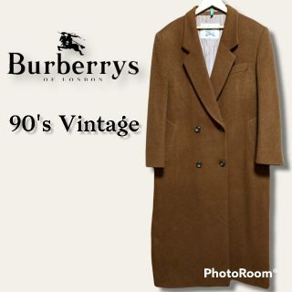 バーバリー(BURBERRY)の美品❗BURBERRY バーバリーズ　カシミヤ混　チェスターコート　ロング　三陽(チェスターコート)