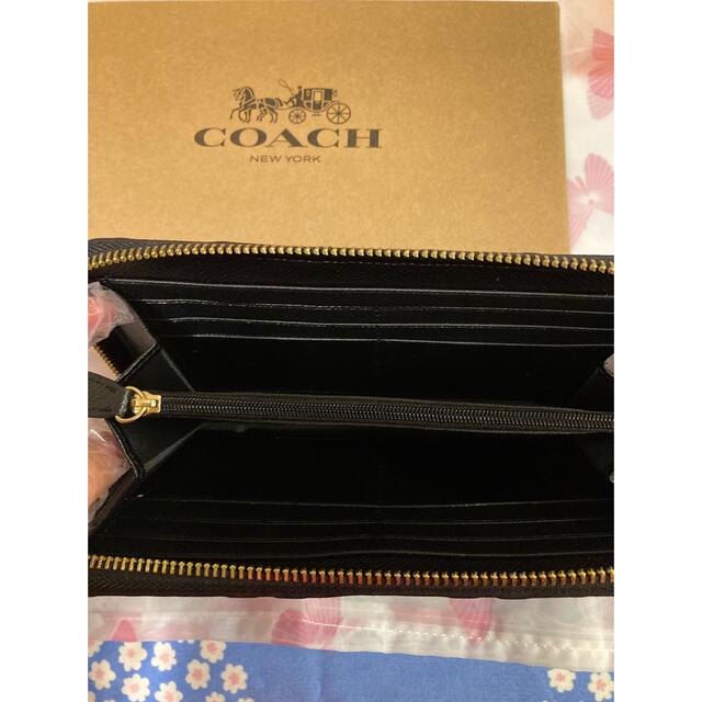 COACH(コーチ)の【新品未使用】COACH コーチ 長財布 エンボス 黒 ブラック レディースのファッション小物(財布)の商品写真