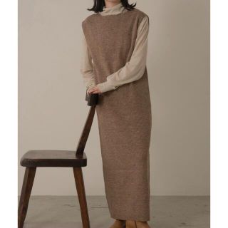 lawgy  V open rib knit op(ロングワンピース/マキシワンピース)