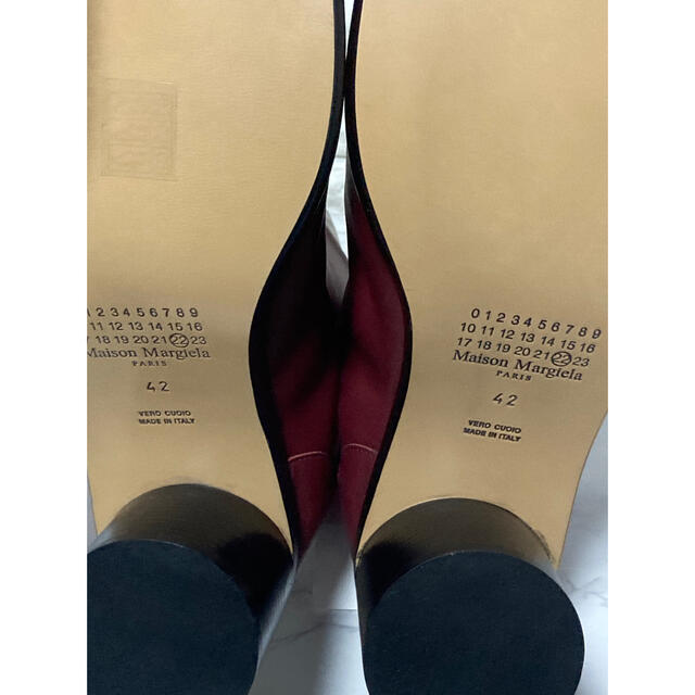 正規店お得 Maison maison margiela 足袋ブーツ TABI ボルドーの通販 ...