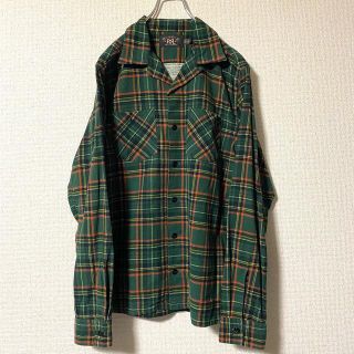 ダブルアールエル(RRL)の【美品】ダブルアールエル　RRL ネルシャツ チェックシャツ オープンカラー(シャツ)