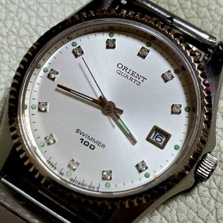 オリエント(ORIENT)の電池交換済み ORIENT SWIMMER デイト シルバー 11P メンズ(腕時計(アナログ))