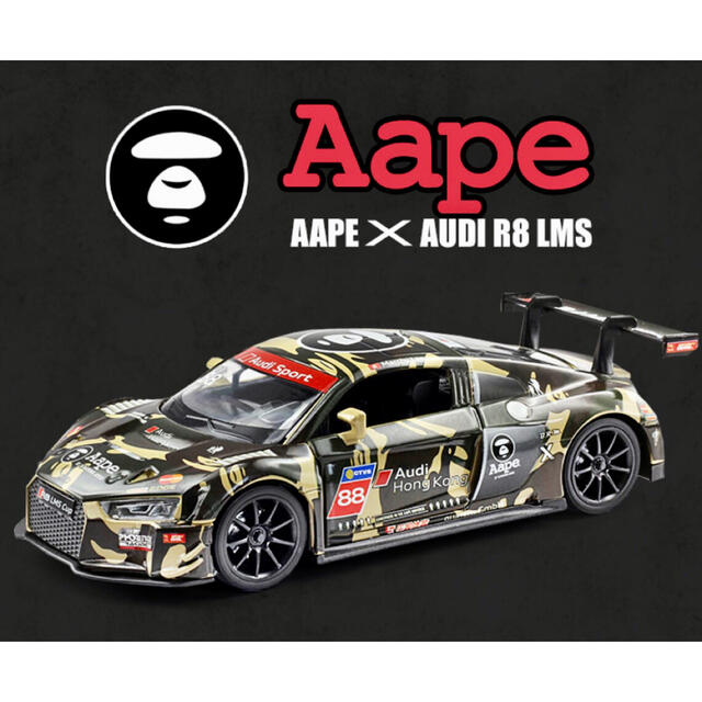 Audi R8 1/32 Aape LMS CUP ダイキャスト ミニカー エンタメ/ホビーのおもちゃ/ぬいぐるみ(ミニカー)の商品写真