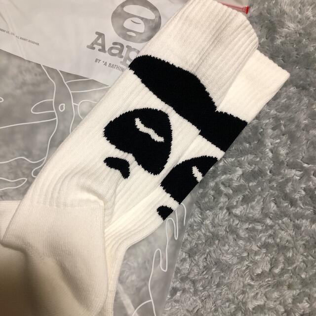 A BATHING APE(アベイシングエイプ)の新品　men's Aape エイプソックス メンズのレッグウェア(ソックス)の商品写真