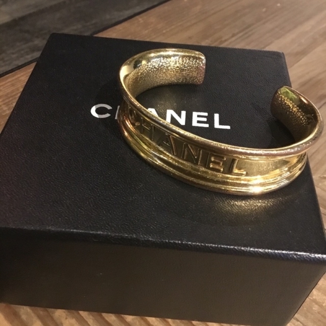 シャネル CHANEL ビンテージ バングル ゴールド