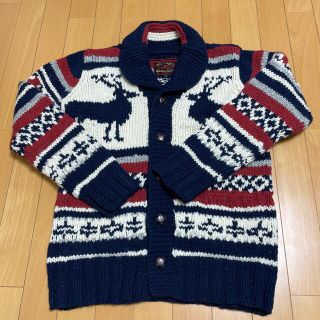 BEAMS HEART⭐️【M】メンズ カウチンセーターカーディガン ブルー系