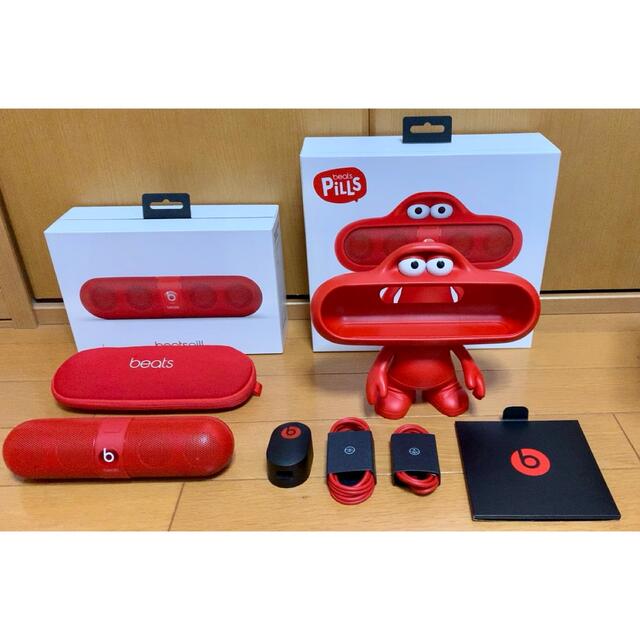 beats pill 2.0 Bluetoothスピーカー（Red）スタンド付き