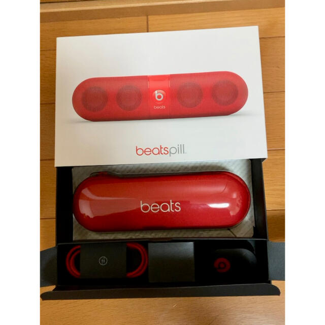 beats pill 2.0 Bluetoothスピーカー（Red）スタンド付き