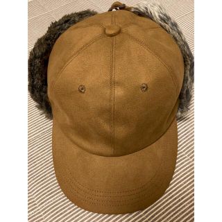 カシラ(CA4LA)のCA4LA カシラ FLAP6CAP ファー付きキャップ　フライトキャップ(キャップ)